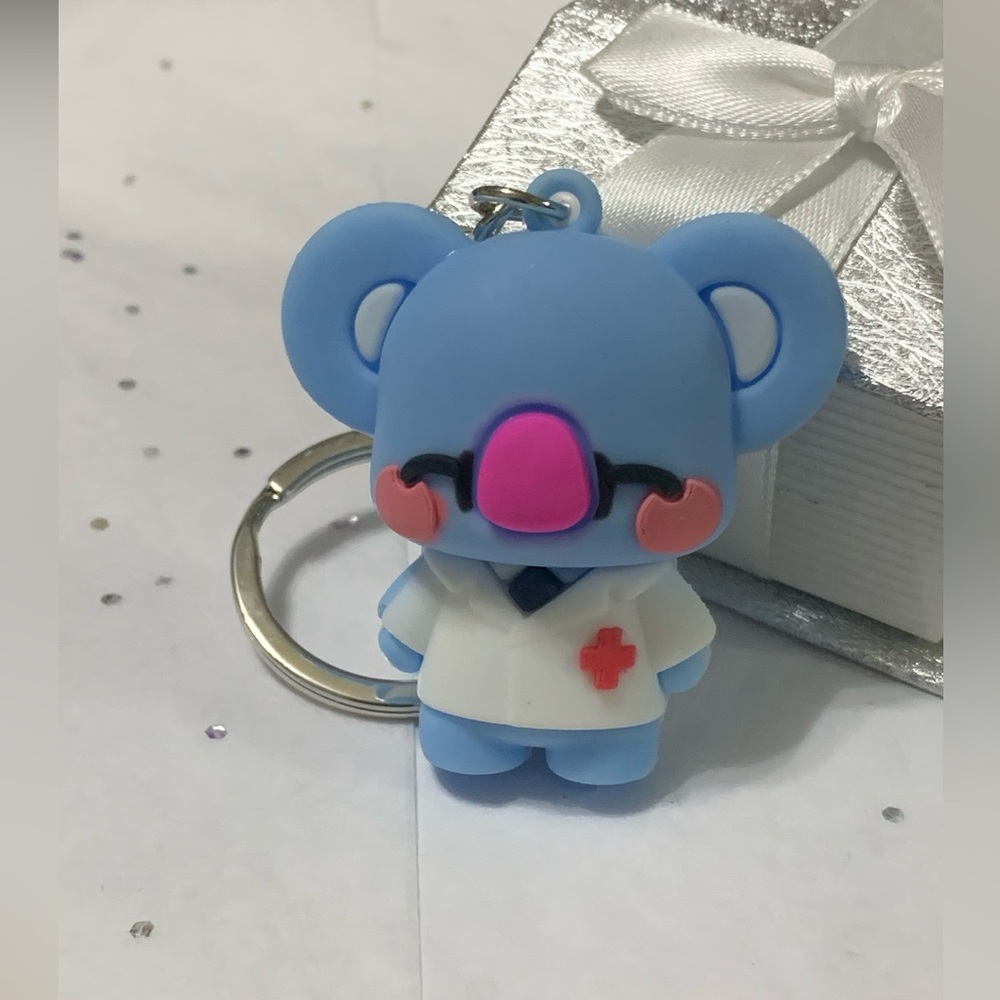 Absolutely adorable medical koala keychain